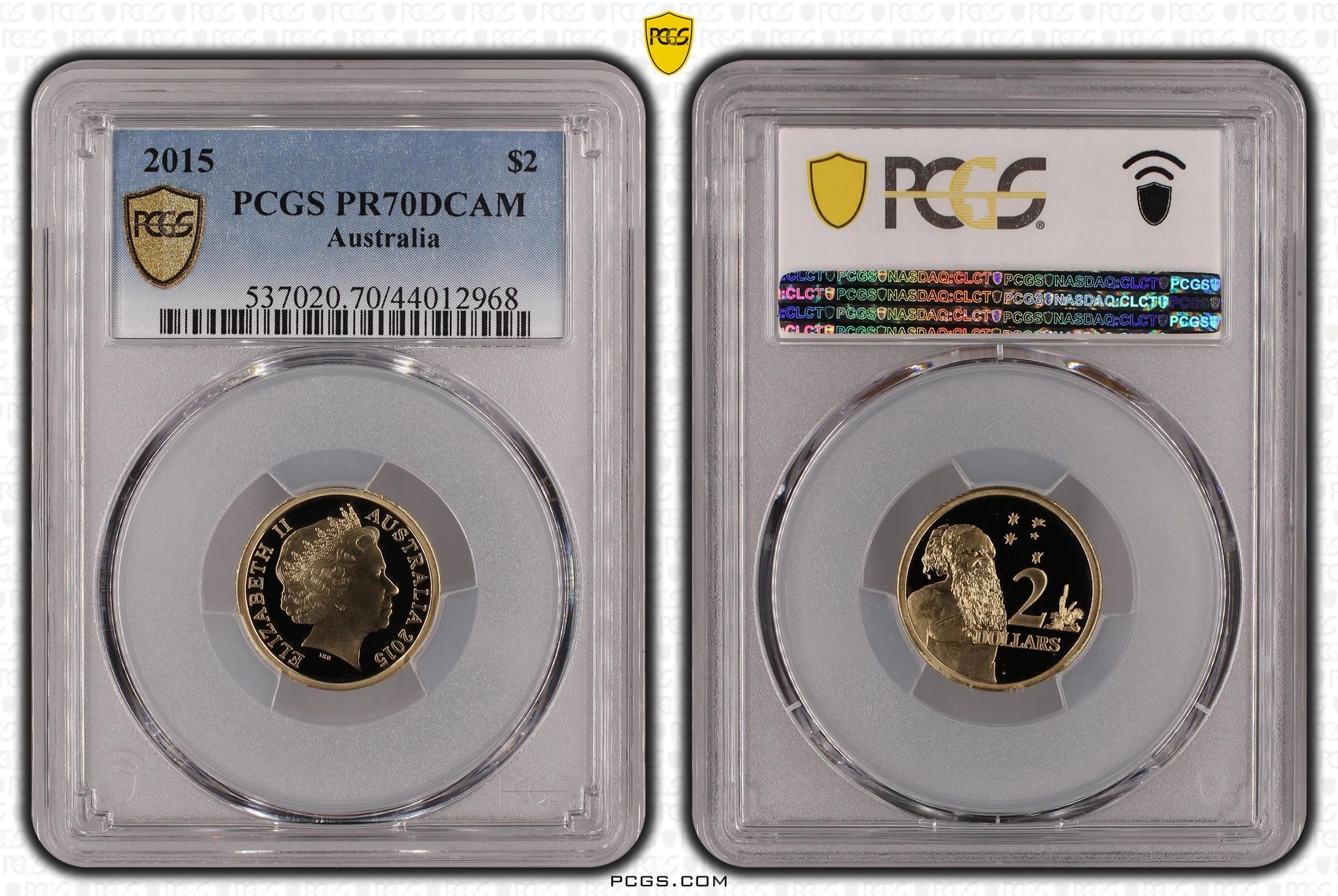 2015 Australian Two Dollar, $2 Proof PCGS - PR70DCAM POP 39/0 -968