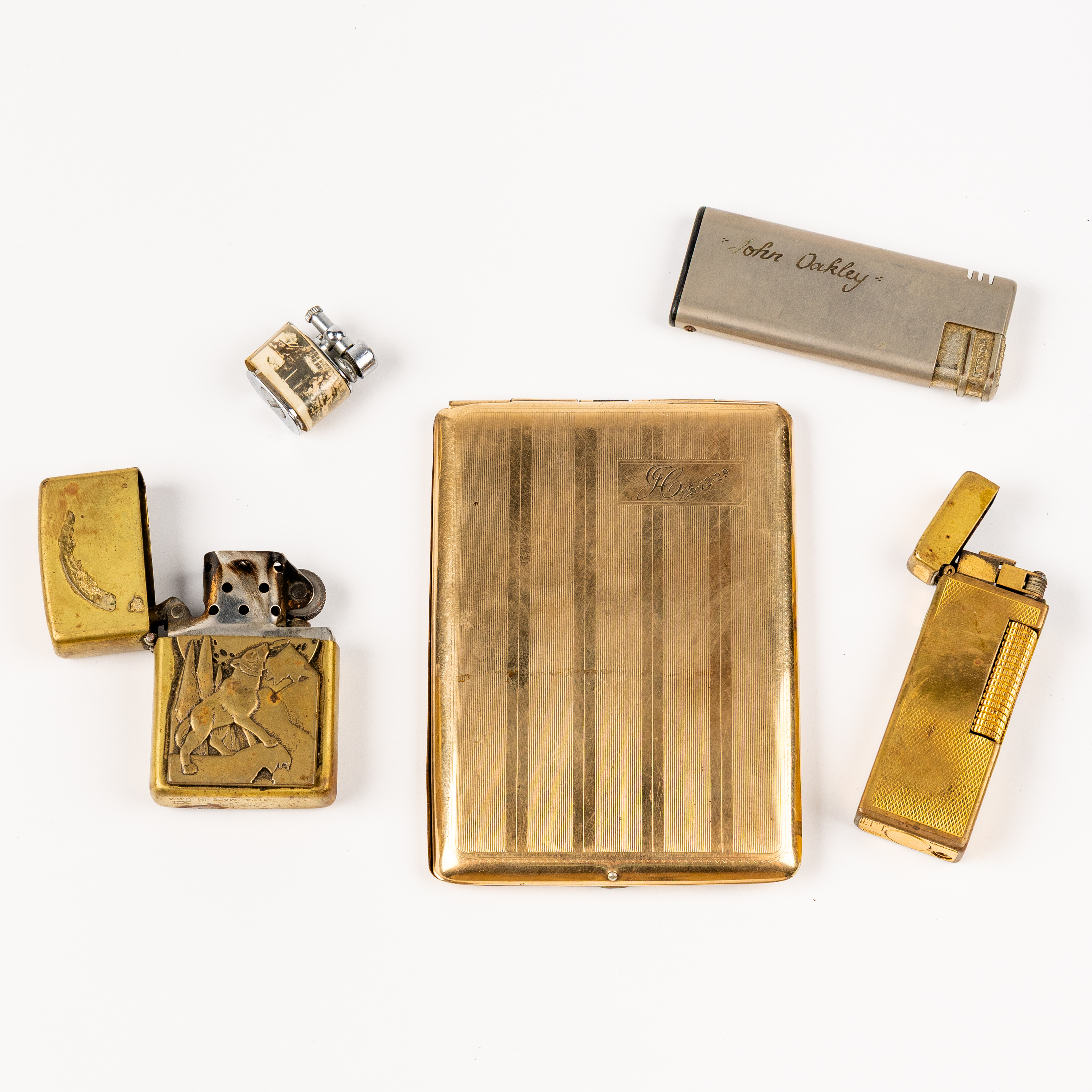 Lighters & Cigarette Case, 1900S, Fine