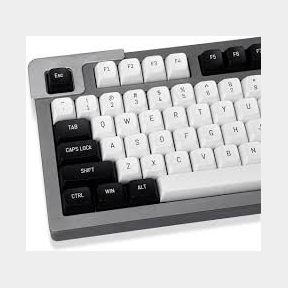BCI Custom Keycaps with Key Puller - Black / White - Bar 9902019091714- 51748/10444 AS B1 (S9)