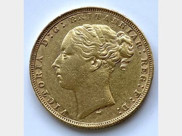 1879 VICTORIA MELBOURNE MINT YOUNG HEAD GOLD SOVEREIGN