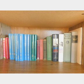 Misc. Hardback books; multiple are antiques; A Guidebook of United State Coins 45th edition