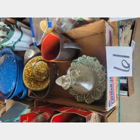 Vintage Planters peanut snack trays and other items