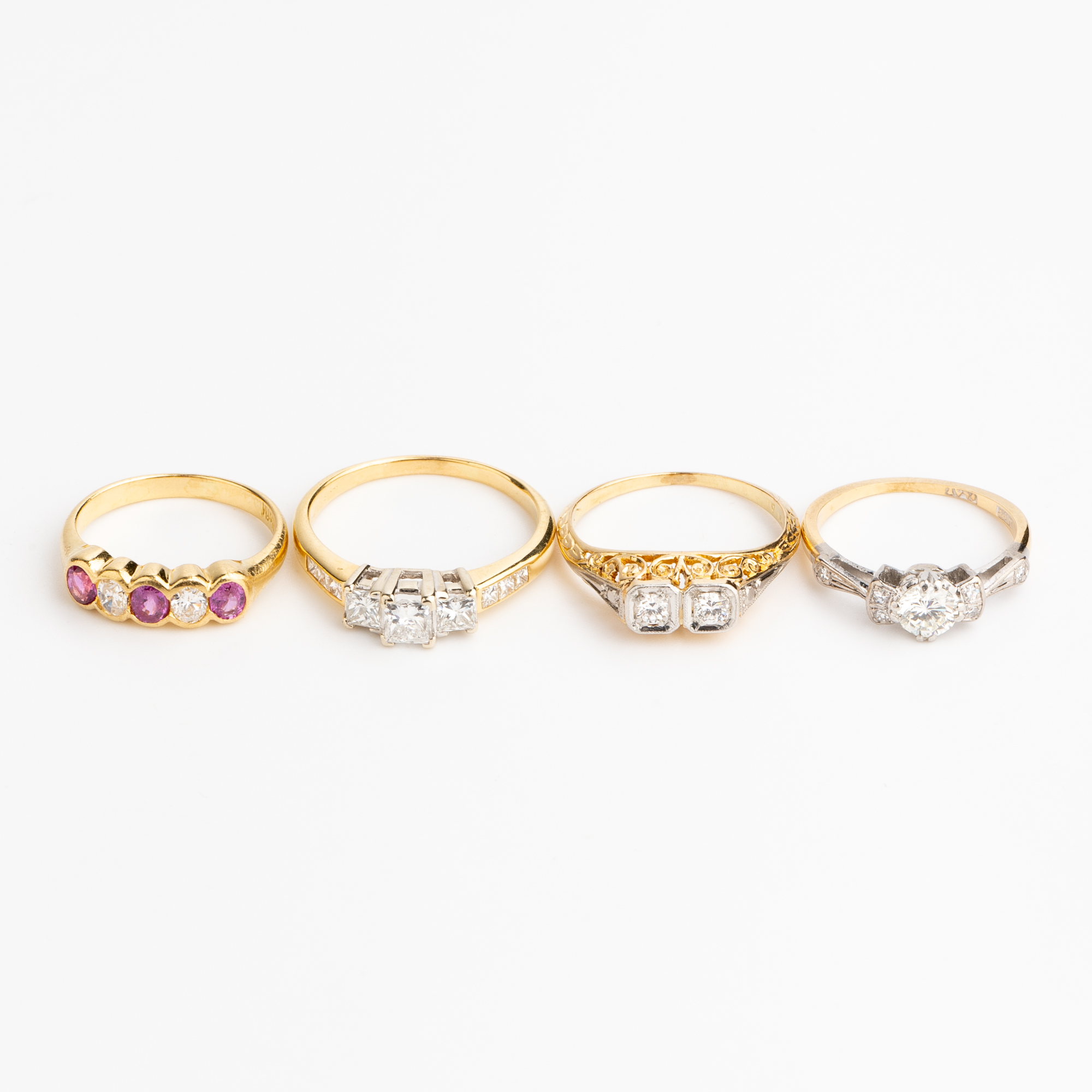 12 · 18ct Gold Diamond & Gemstone Rings