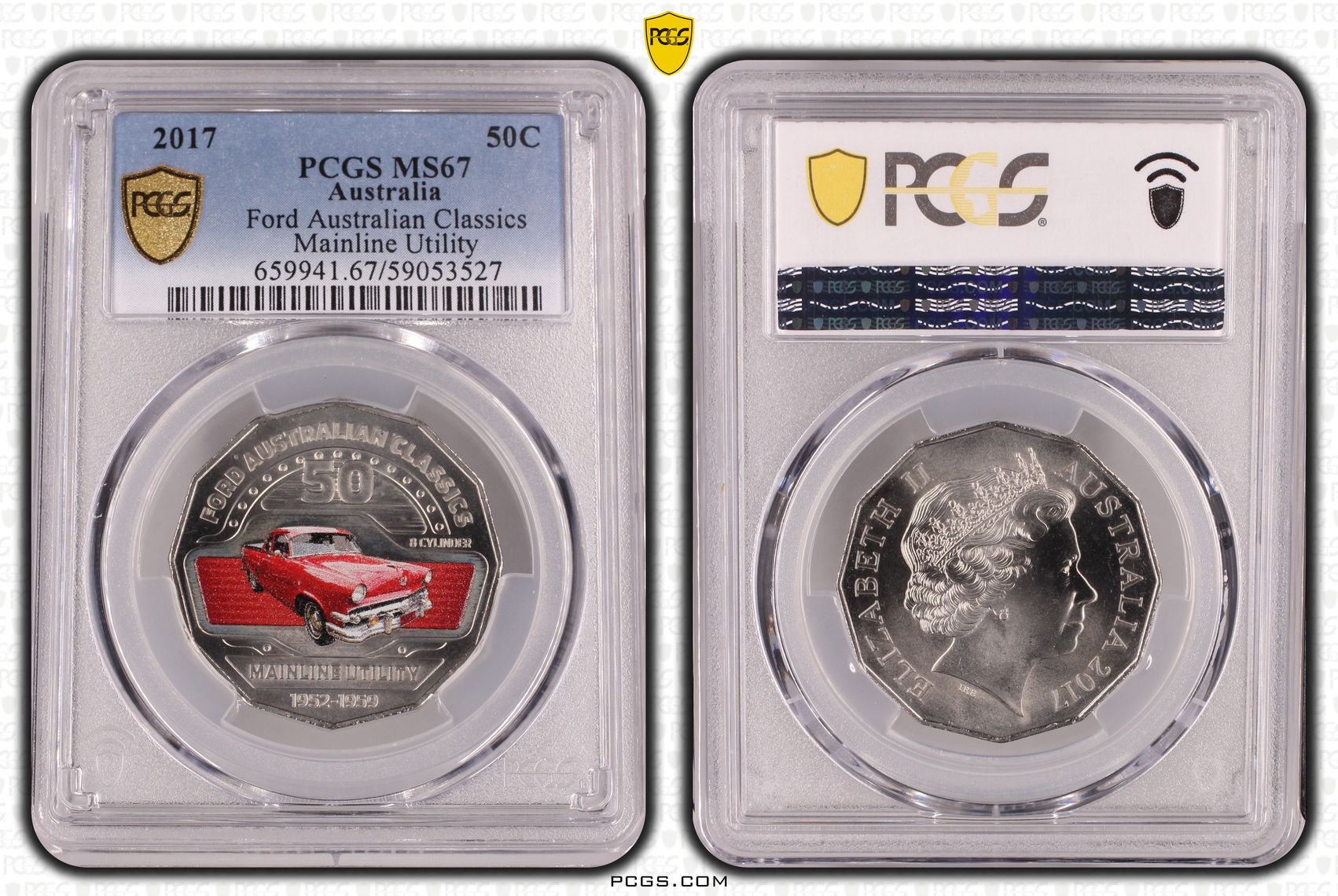 Ford Australian Classics - Mainline Utility, Fifty Cent, 2017, PCGS MS67