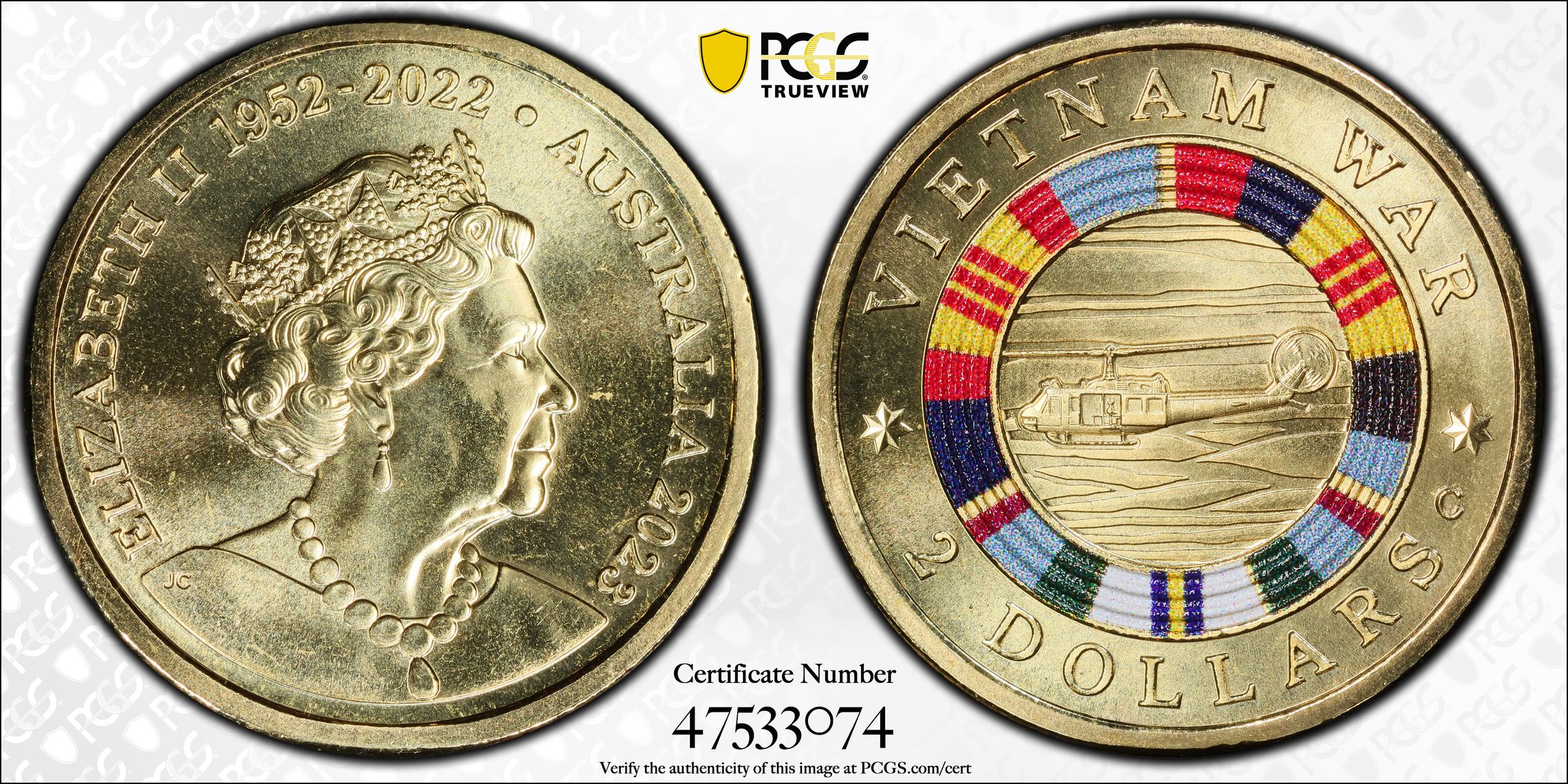 Vietnam War Colorized, Two Dollar, 2023-C, PCGS MS68