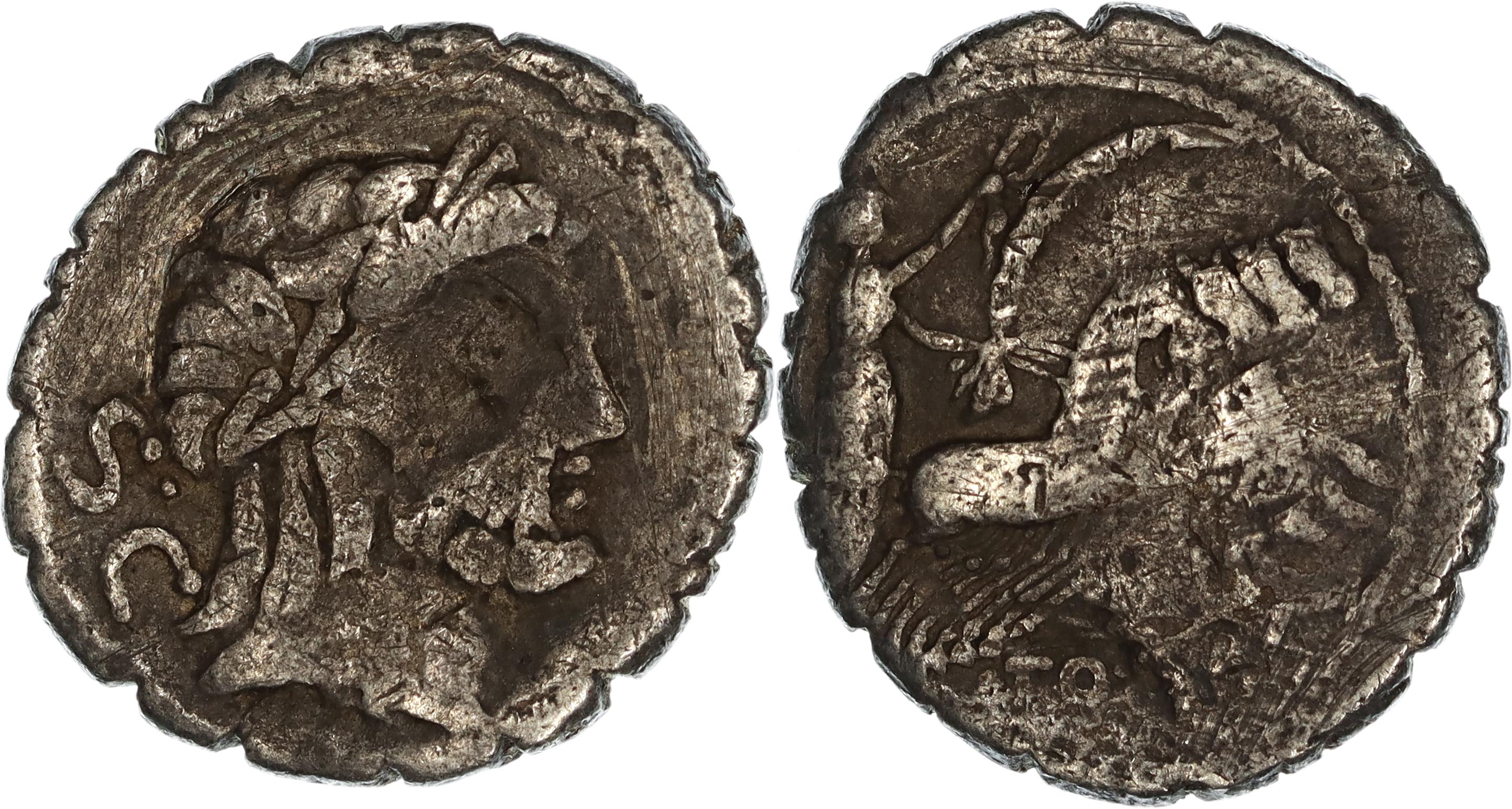Roman Republic, Q. Antonius Balbus, Silver Denarius, 83-82 BC, F