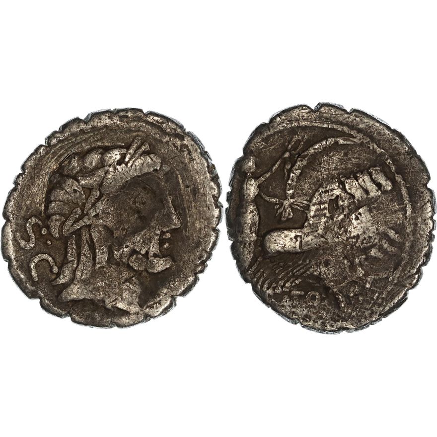 Roman Republic, Q. Antonius Balbus, Silver Denarius, 83-82 BC,  F