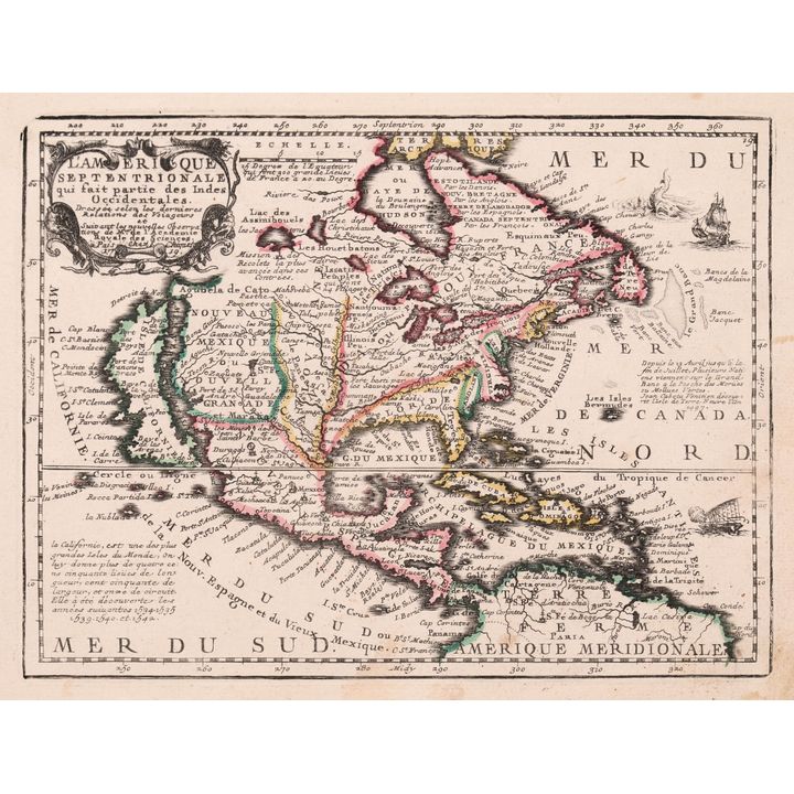 Jacques Chiquet | L'Amerique Septentrionale qui fait partie des Indes Occidentales…