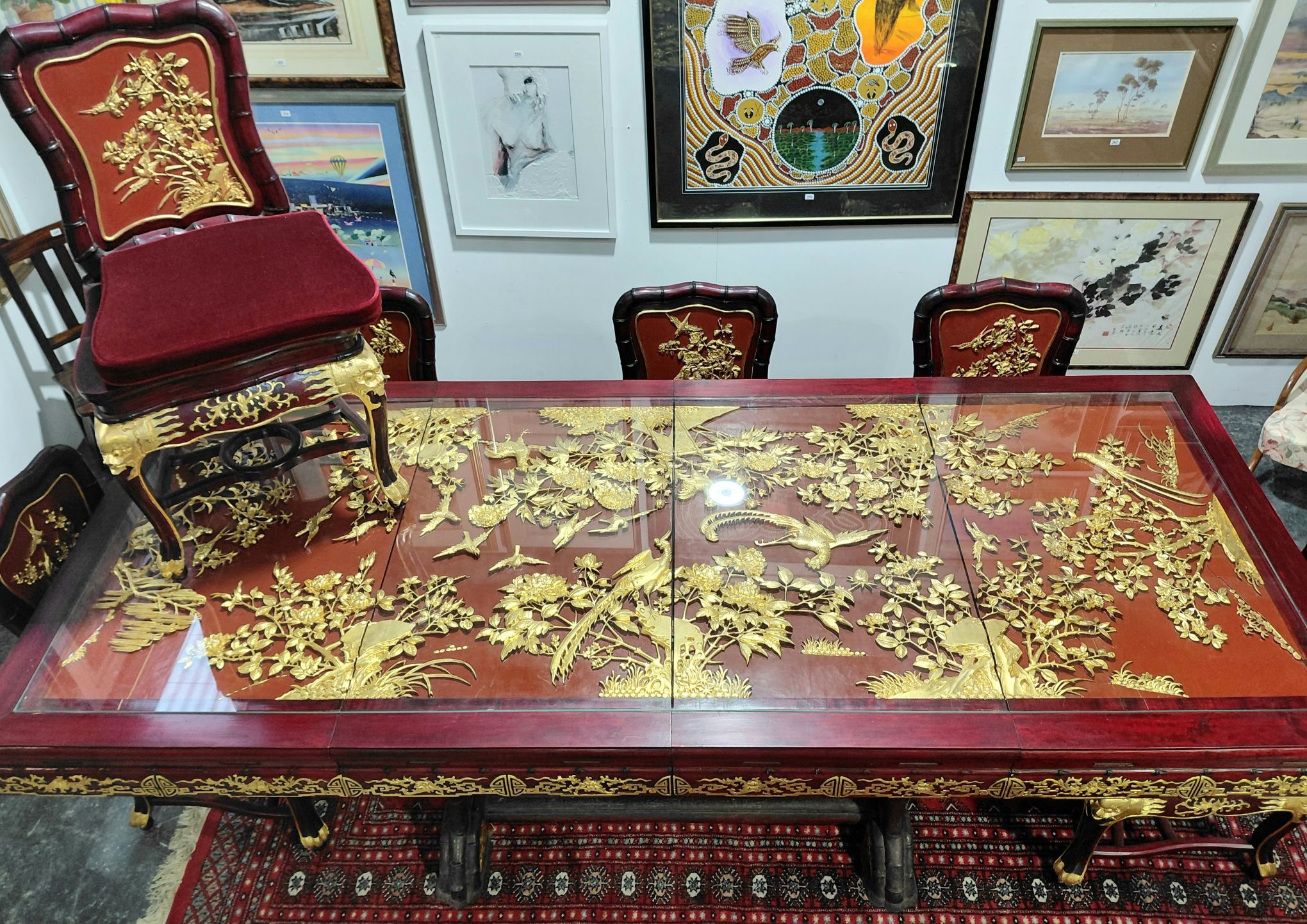 277 · A RARE AND IMPOSING DINING TABLE