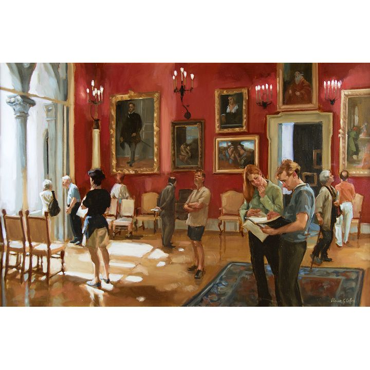 Elaine Coffee (1941- ), The Compelling Mood of the Gardner (Isabella Stewart Gardner Museum)