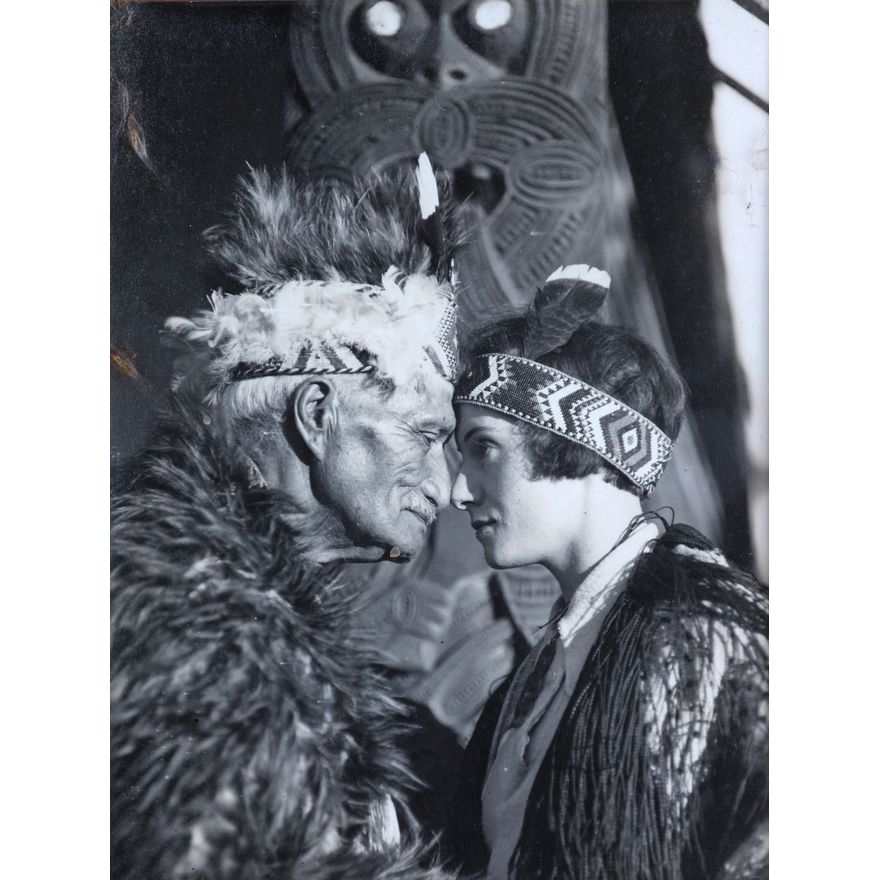 C. Troughton Clark 'Jean Batten and Arawa Chief Mita Taupopoki'