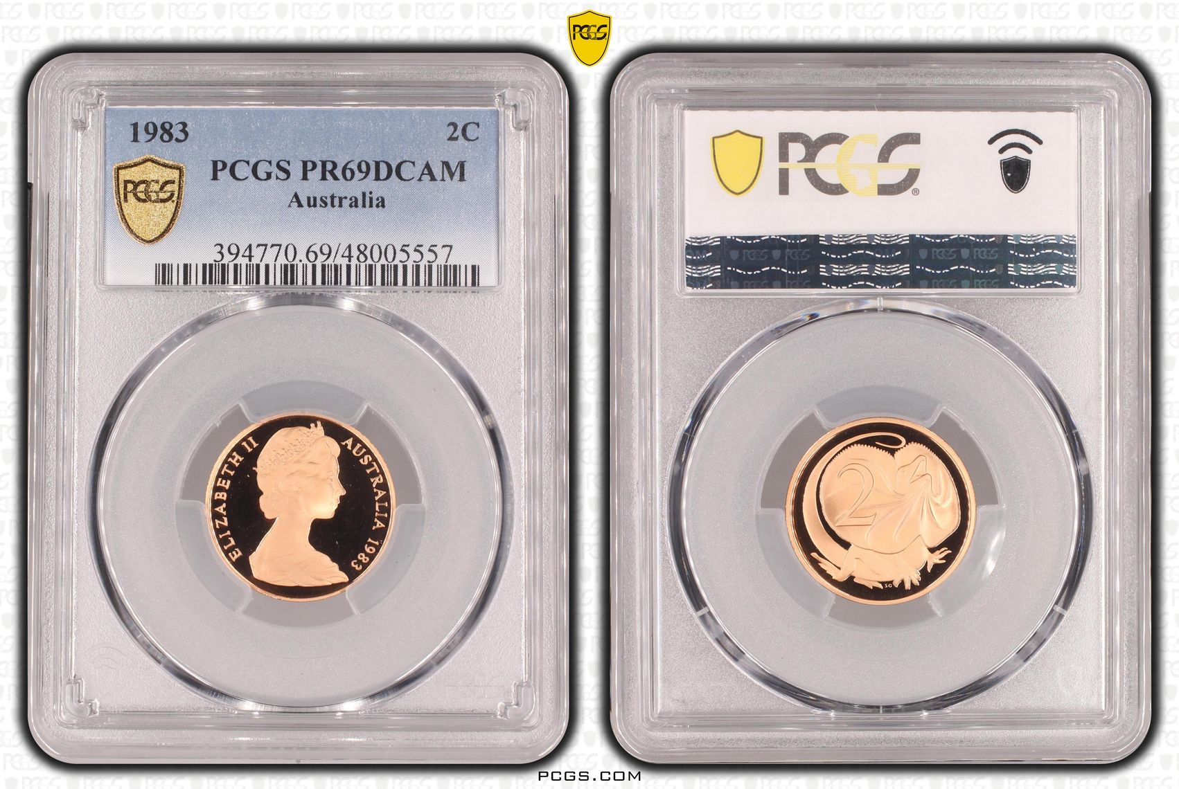 Elizabeth II, Two Cent, 1983, PCGS PR69DCAM