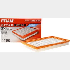 FRAM EXTRA GUARD CA4309 REPLACEMENT ENGINE AIR FILTER FOR SELECT INFINITI, NISSAN, SAAB AND SUBARU MODEL YEARS, PROVIDES UP TO 12