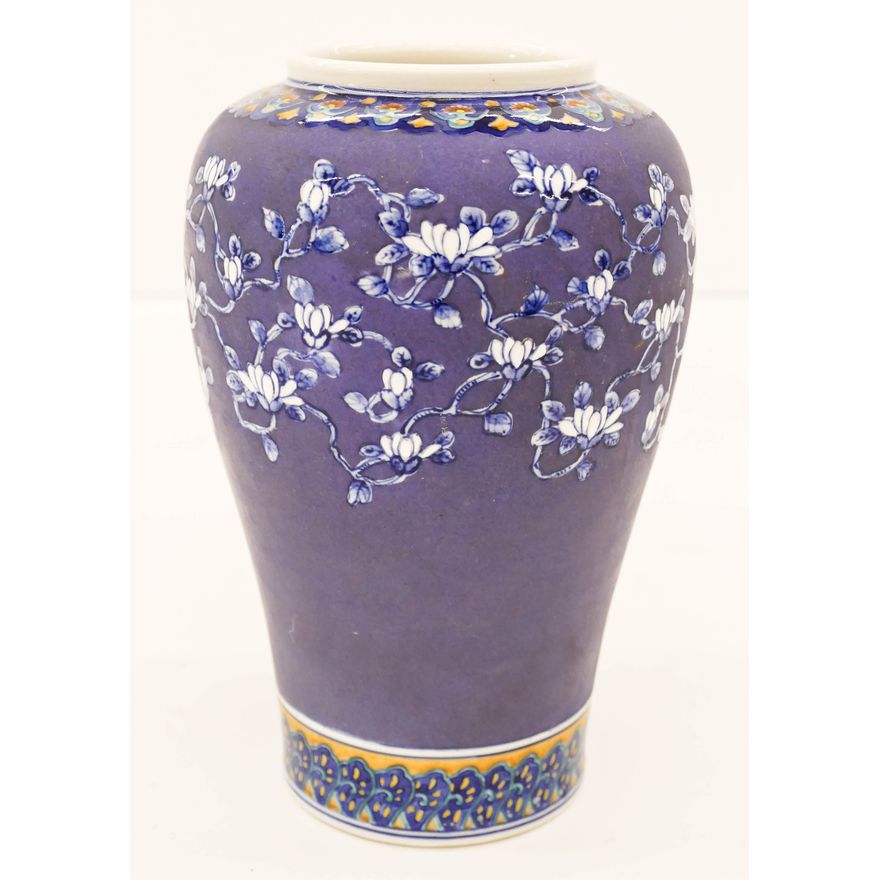 Kinkozan Japanese Art Deco Satsuma Vase 8.5''x5.5''