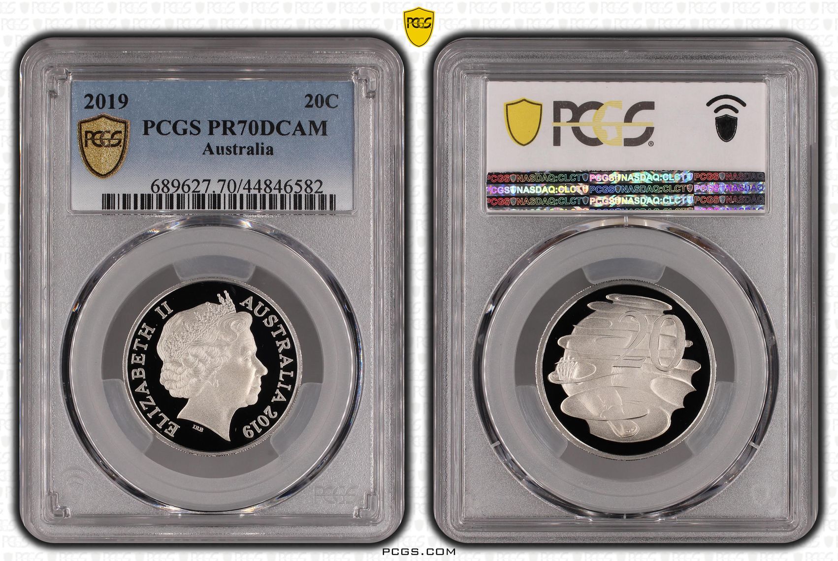 2019 Australia Twenty Cent, 20c PCGS - PR70DCAM POP 52/0 -582