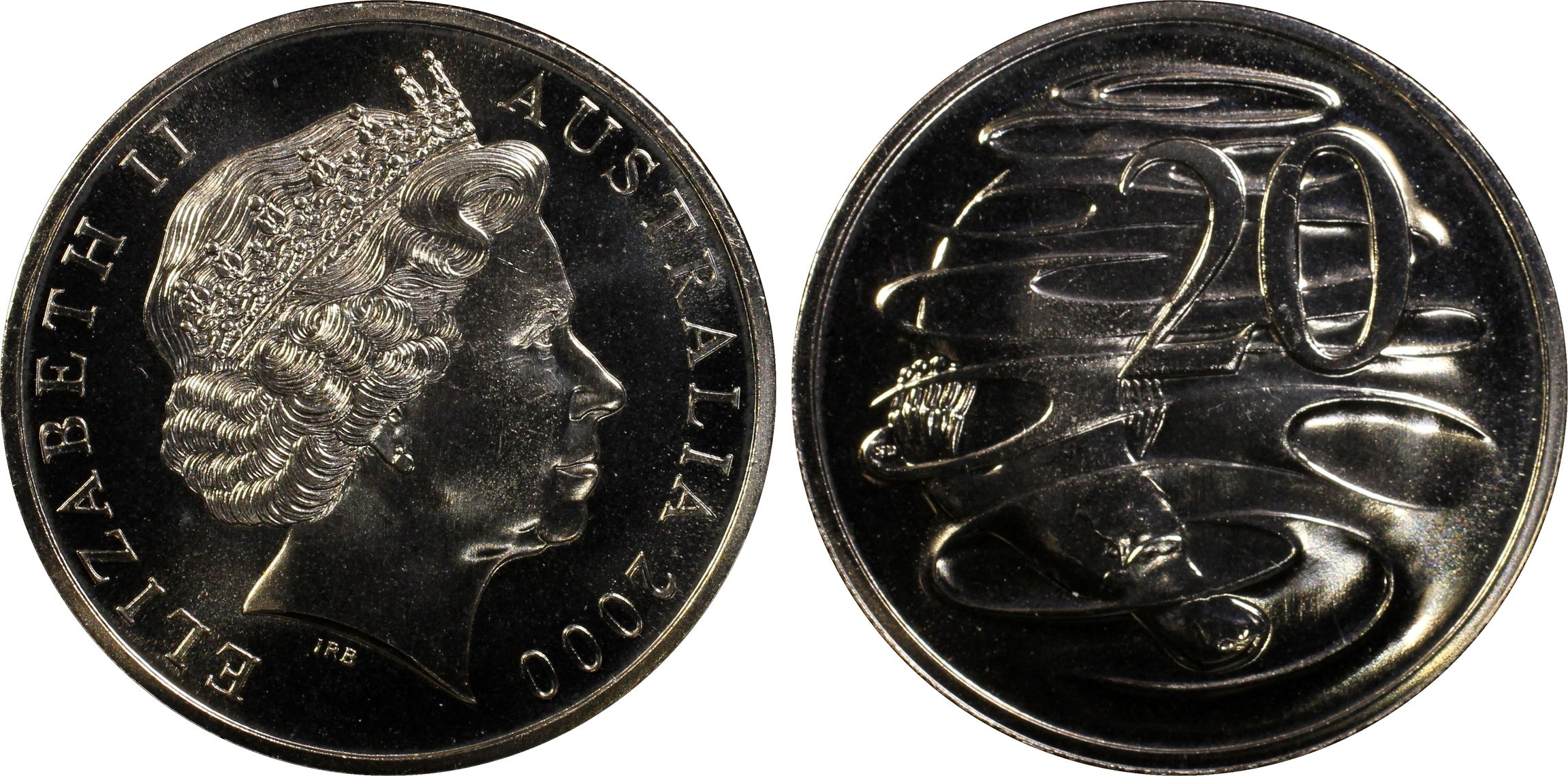 , Twenty Cent, 2000, PCGS MS67