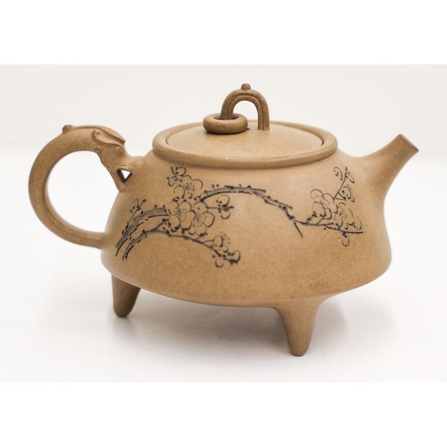 Chinese Yu Shuang Buff Colored Yixing Teapot