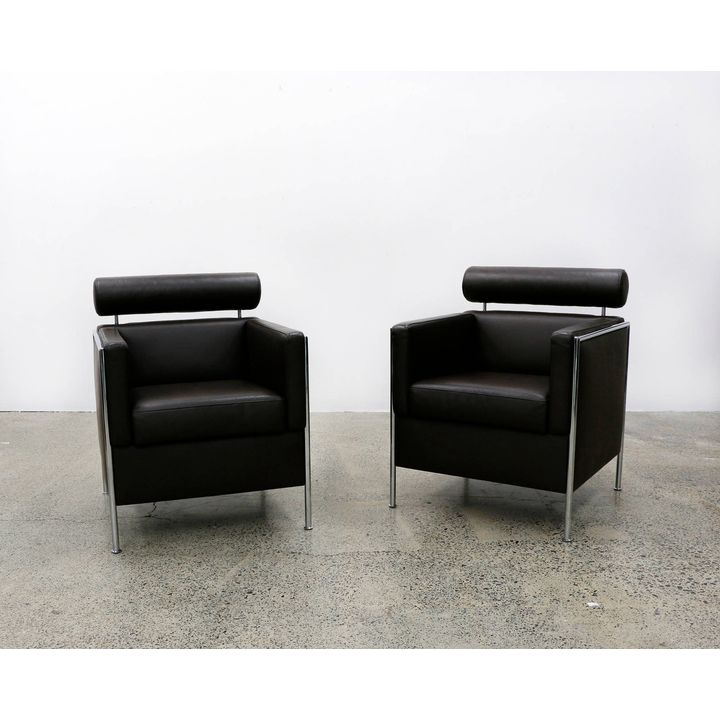 Peter Maly for COR of Germany - A pair of ‘Nemo’ club lounge chairs