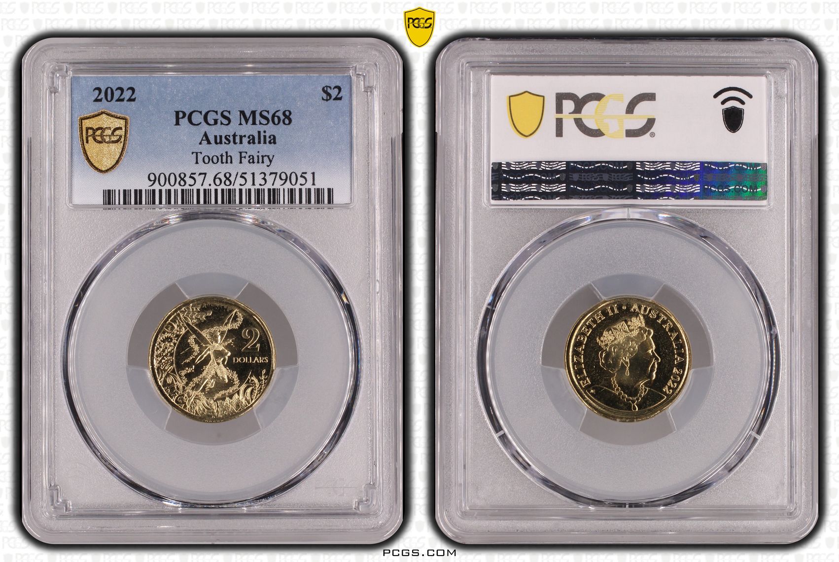 Tooth Fairy, Two Dollar, 2022, PCGS MS68
