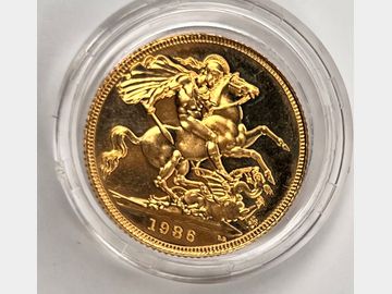 1986 ELIZABETH II PROOF GOLD SOVEREIGN