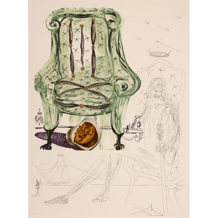 Salvador Dali ''Breathing Pneumatic Armchair'' 1975