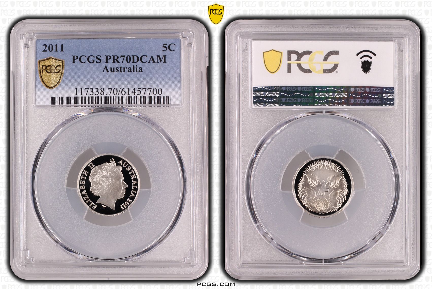 Five Cent, 2011, PCGS PR70DCAM
