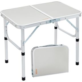 610X405X495 MM VEVOR FOLDING CAMPING TABLE, ADJUSTABLE HEIGHT OUTDOOR PORTABLE SIDE TABLES, LIGHTWEIGHT FOLD UP TABLE, ALUMINUM &