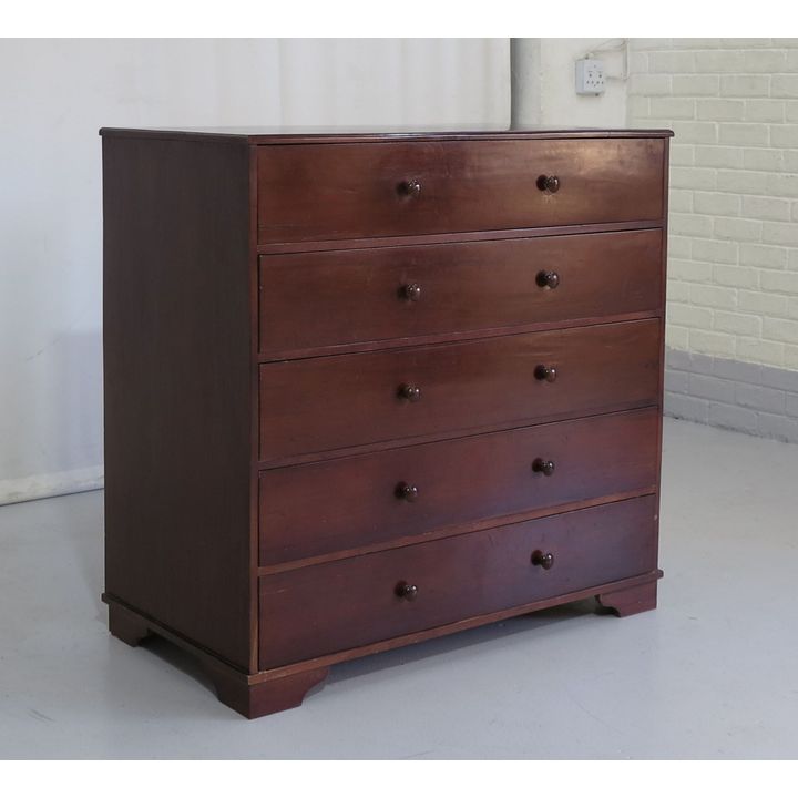 LARGE MAHOGANY CHEST OF DRAWERS