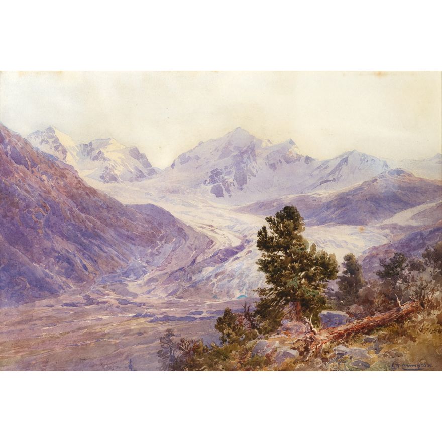C. T. Compton 'South Island Glacier'