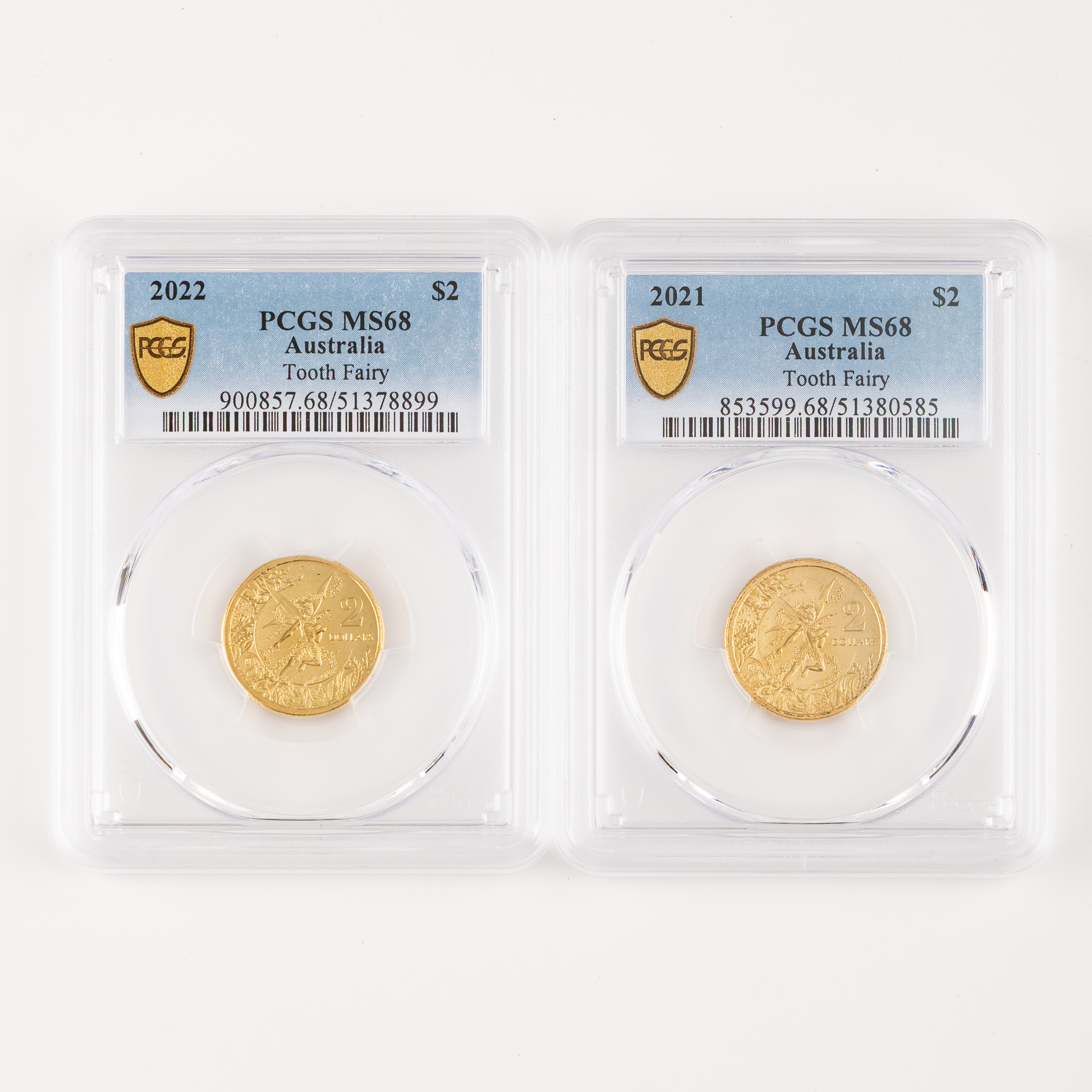 Tooth Fairy, Two Dollars, 2021 - 2022, PCGS MS68