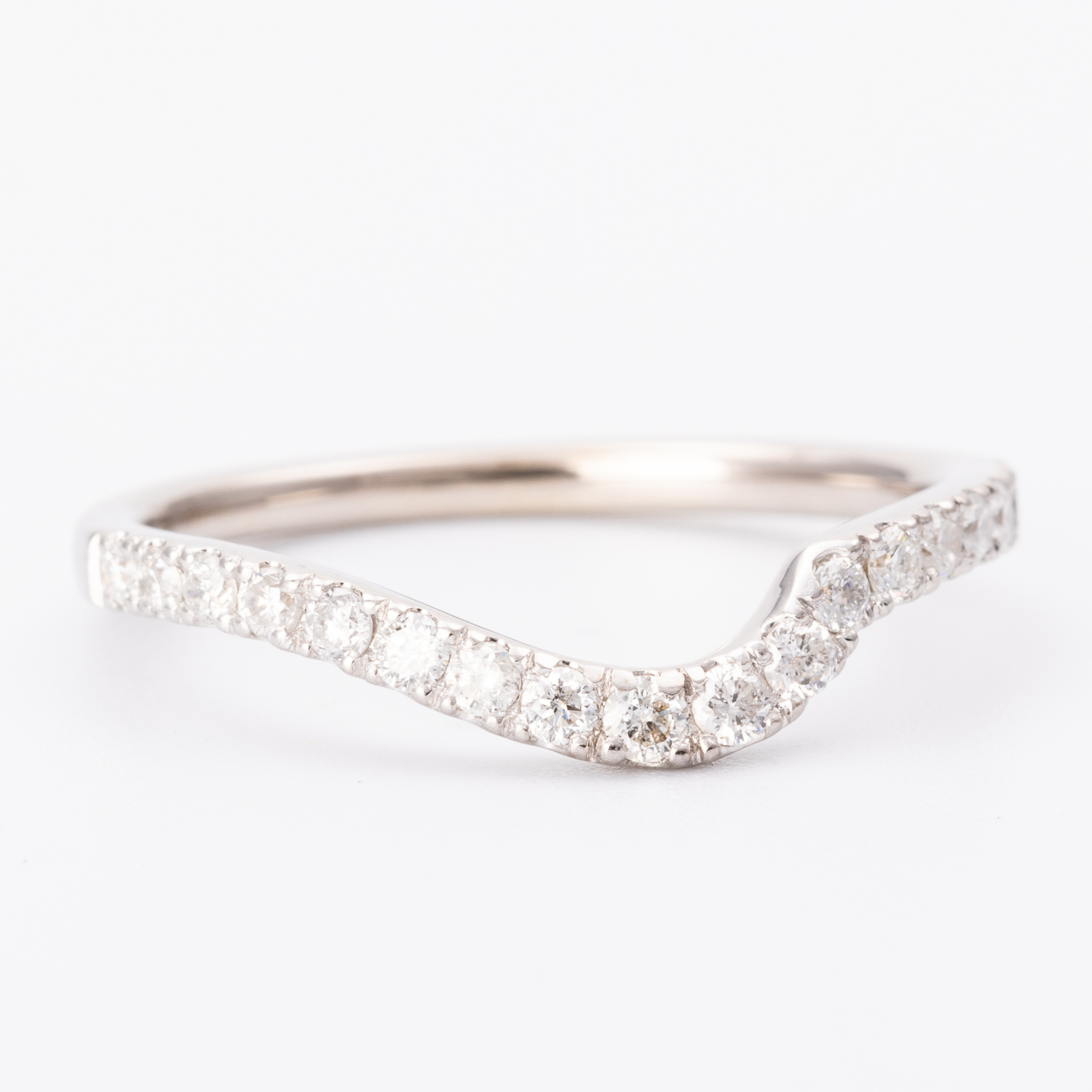 Diamond Chevron Ring 14ct Ring