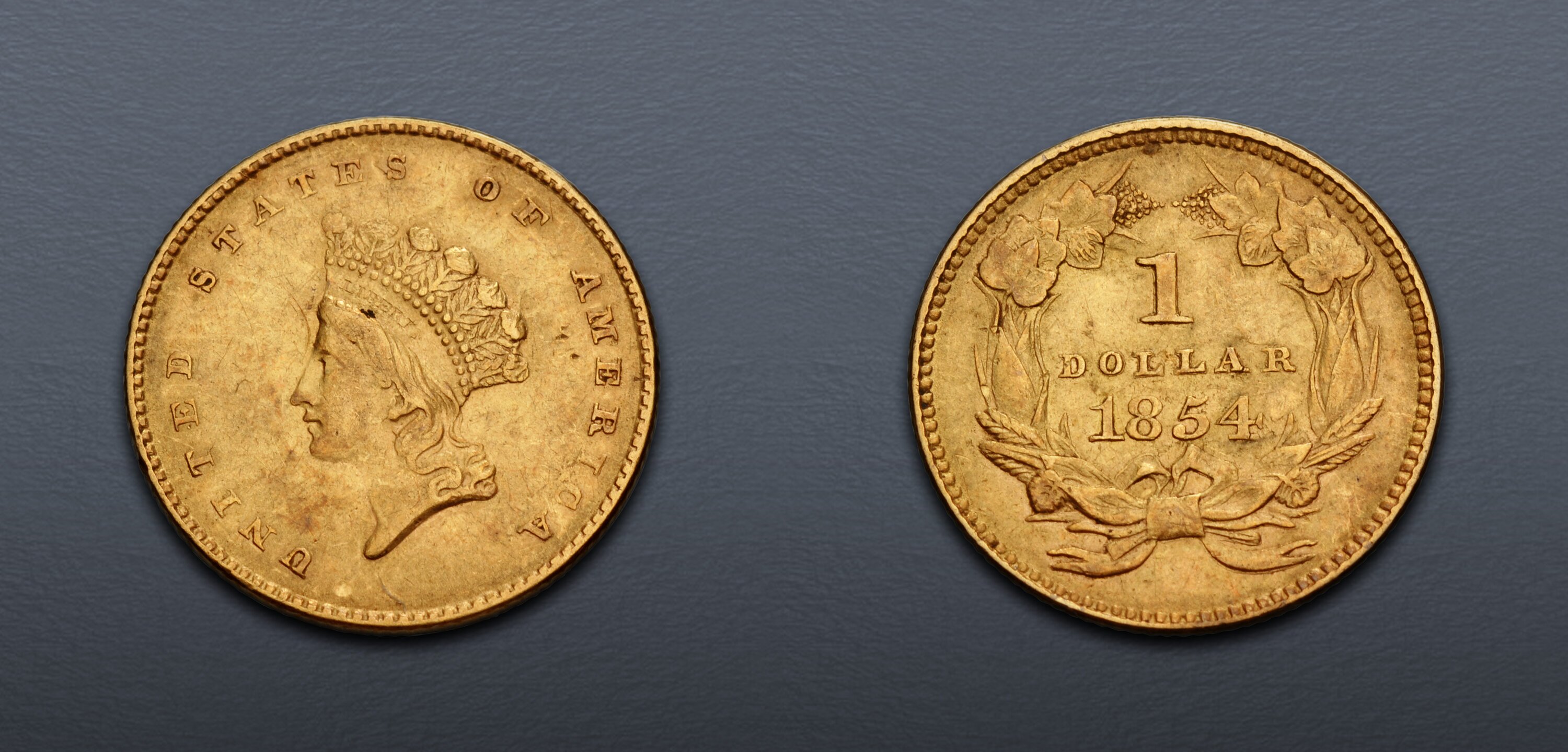 1854 Gold Dollar. Type 2. EF Details. . | Classical Numismatic Group