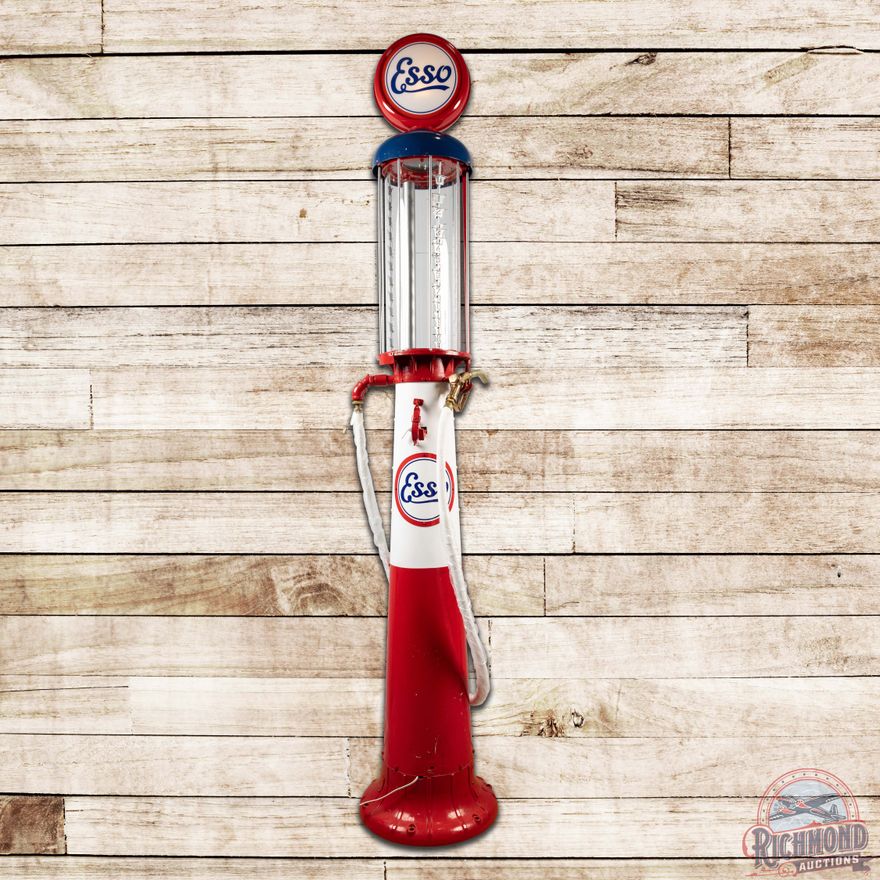 Wayne 516 Ten Gallon Visible Gas Pump Restored Esso Gasoline