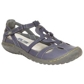 JBU BY JAMBU WOMENS SYDNEY SANDAL/FLATS DENIM BLUE, SZ 8.5