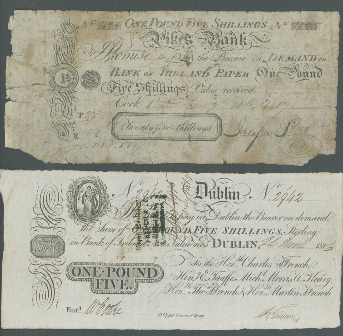 Group of Irish Private Banknotes, [3 notes] (PMI PB 88, PB 159, PB 149 ...