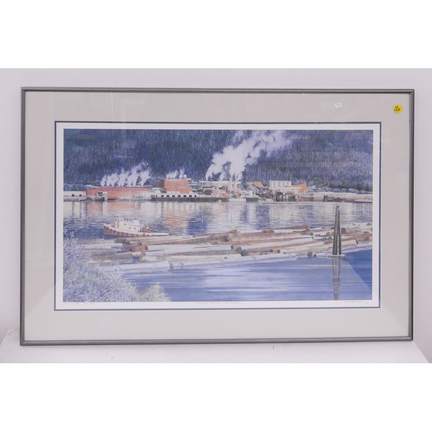 Dick Miller 'Ketchikan Pulp Company' S/N Lithograph Framed- 22x54''