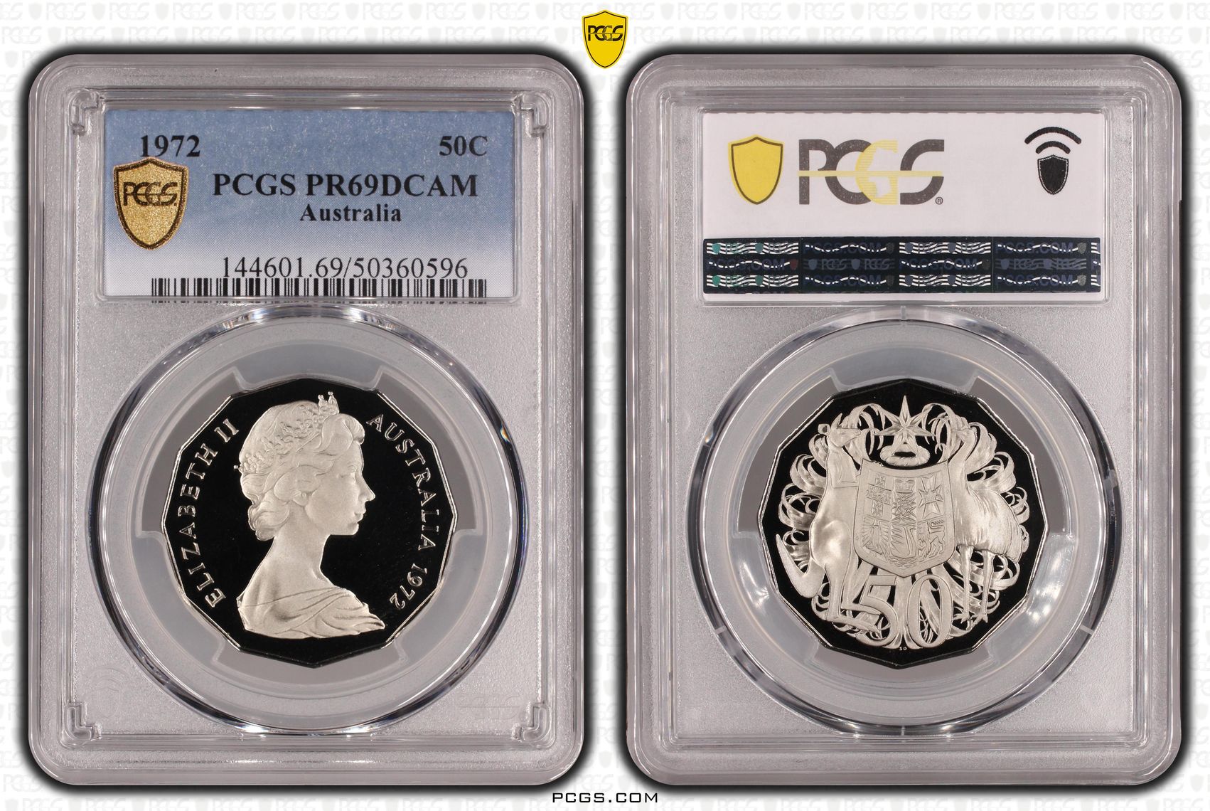 Fifty Cent, 1972, PCGS PR69DCAM