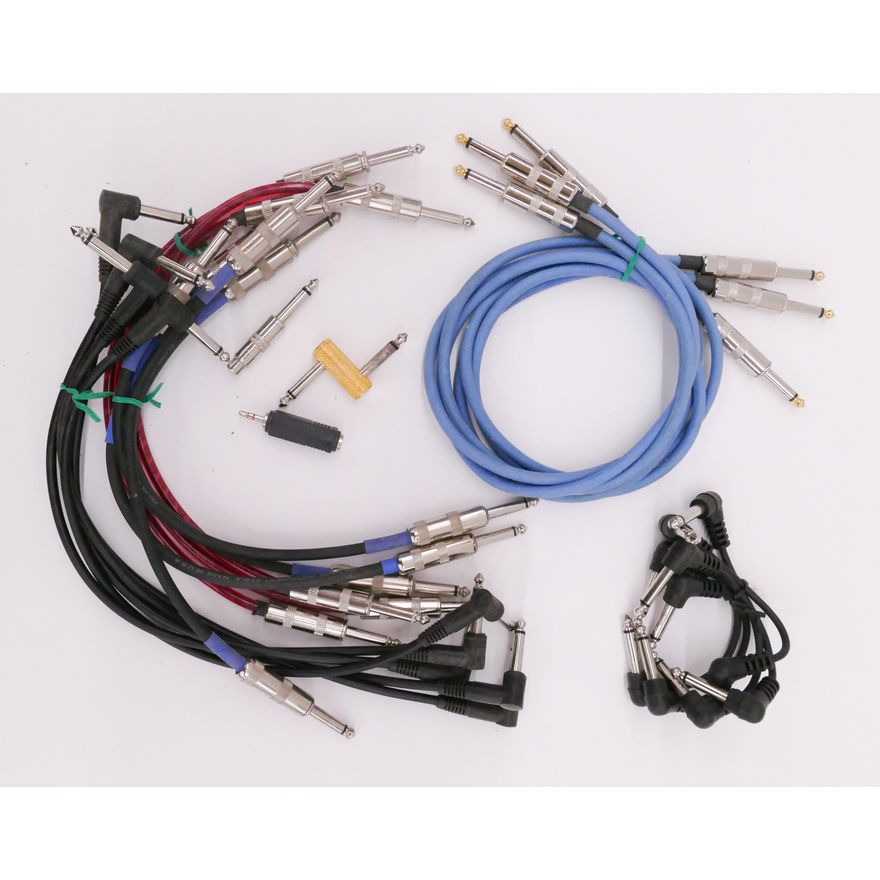Assorted Effects Pedals Cords and Patch Cords