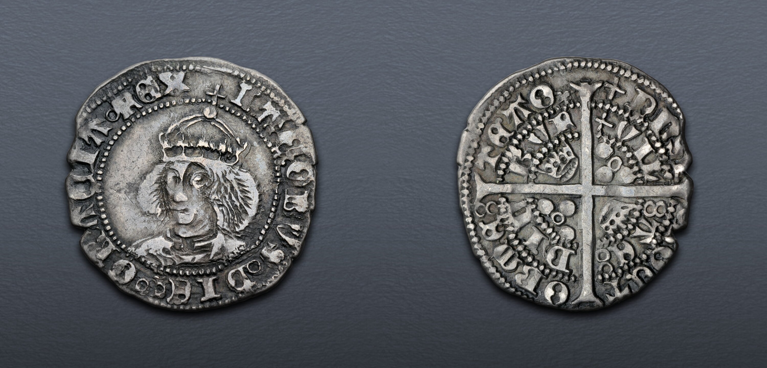 SCOTLAND. James III. 1460-1488. AR Halfgroat (18mm, 1.35 g, 1h). Main ...