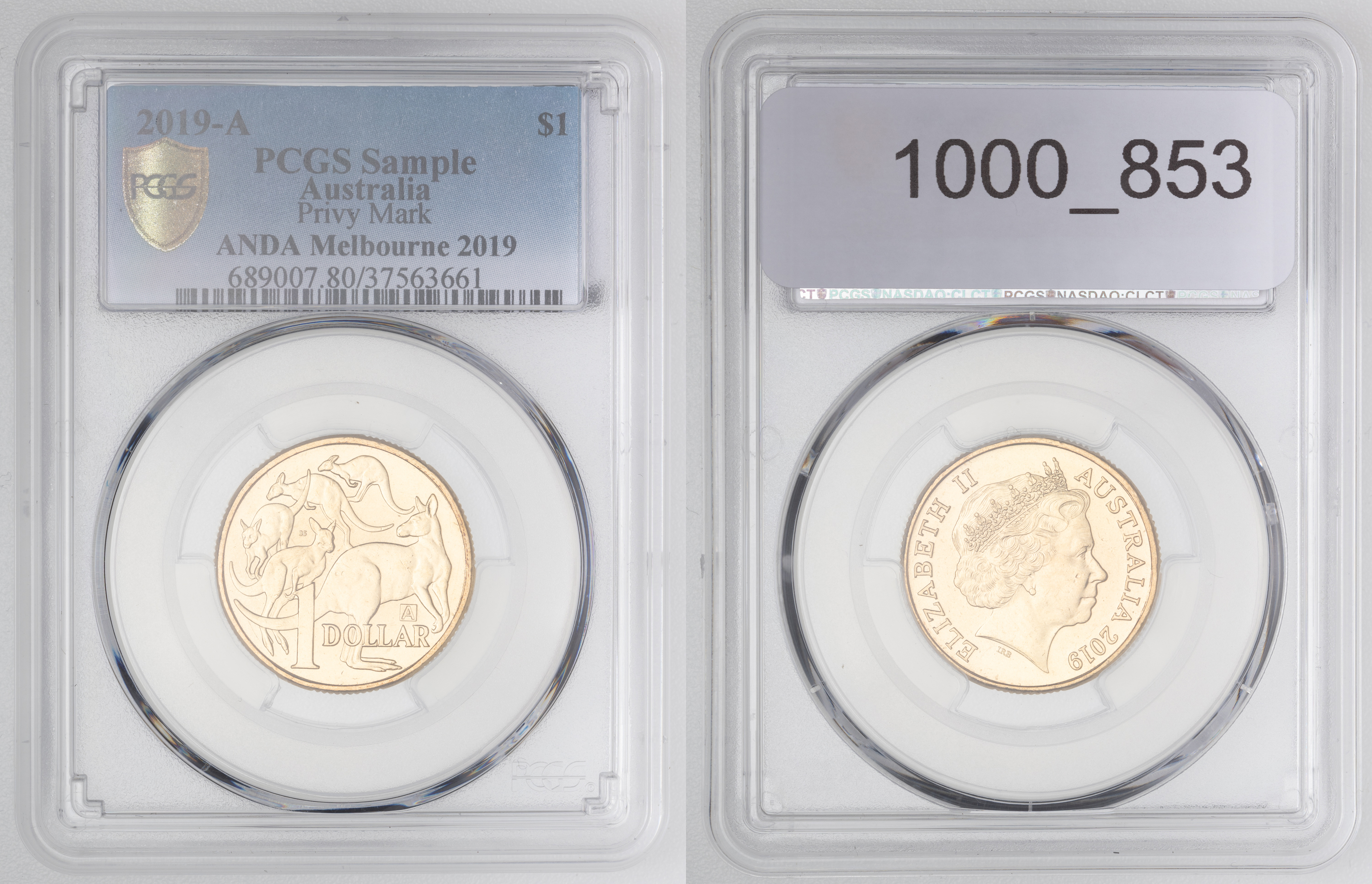 Elizabeth II, Privy Mark ANDA Melbourne, One Dollar, 2019-A, PCGS