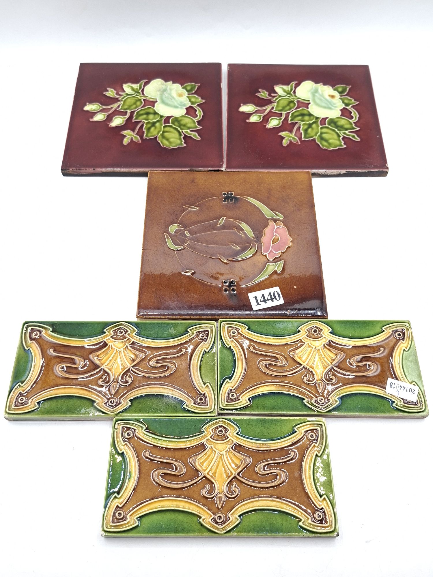 Art Nouveau Floral Tiles