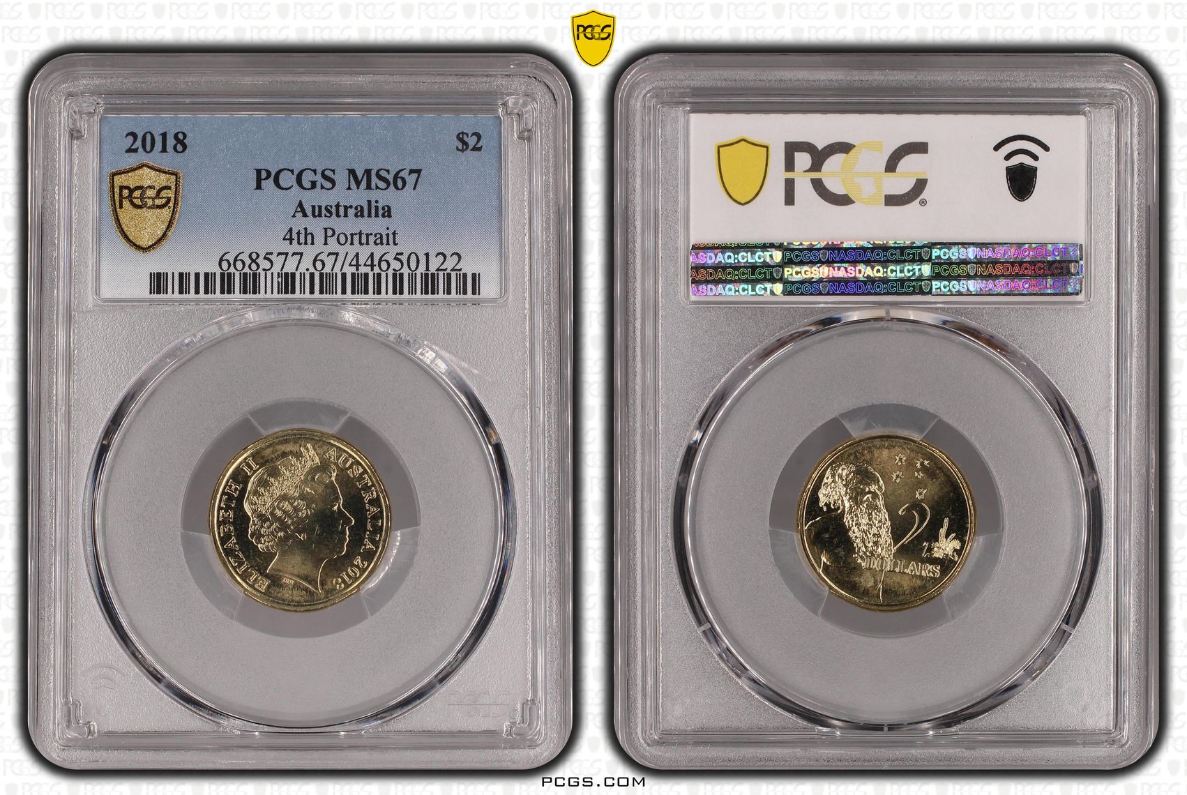 2018 Australia Two Dollar, $2 4th Portrait 30th Ann. $2 Coin PCGS - MS67 -122