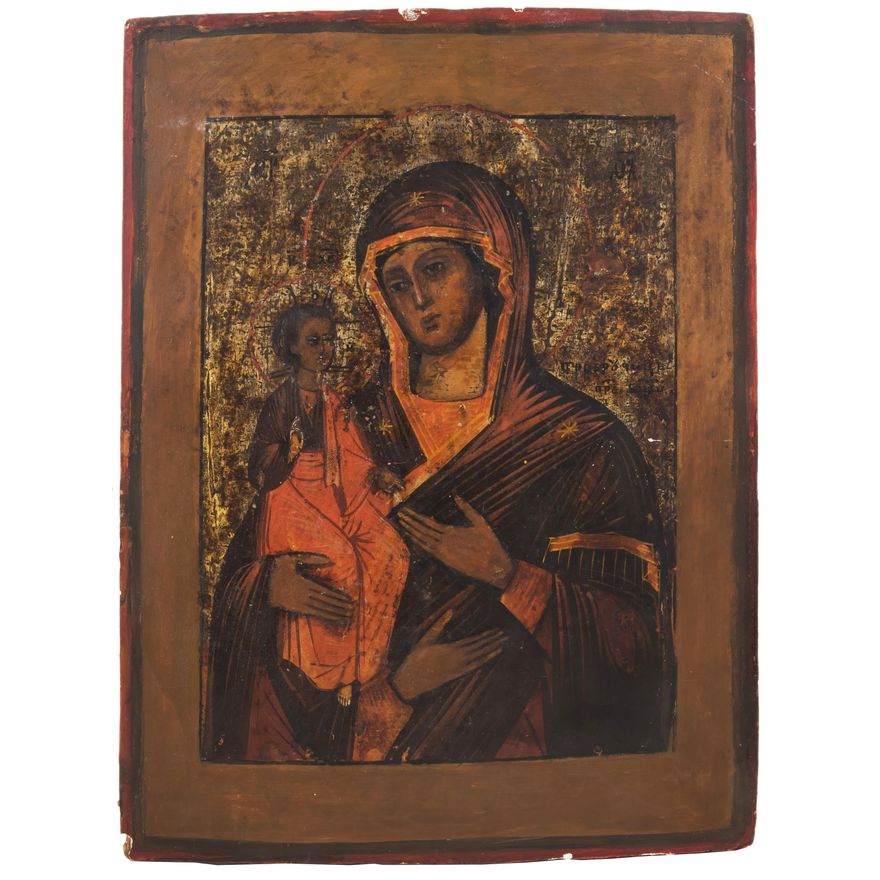 Ikona - Matka Boska Trójręka, koniec XIX w.