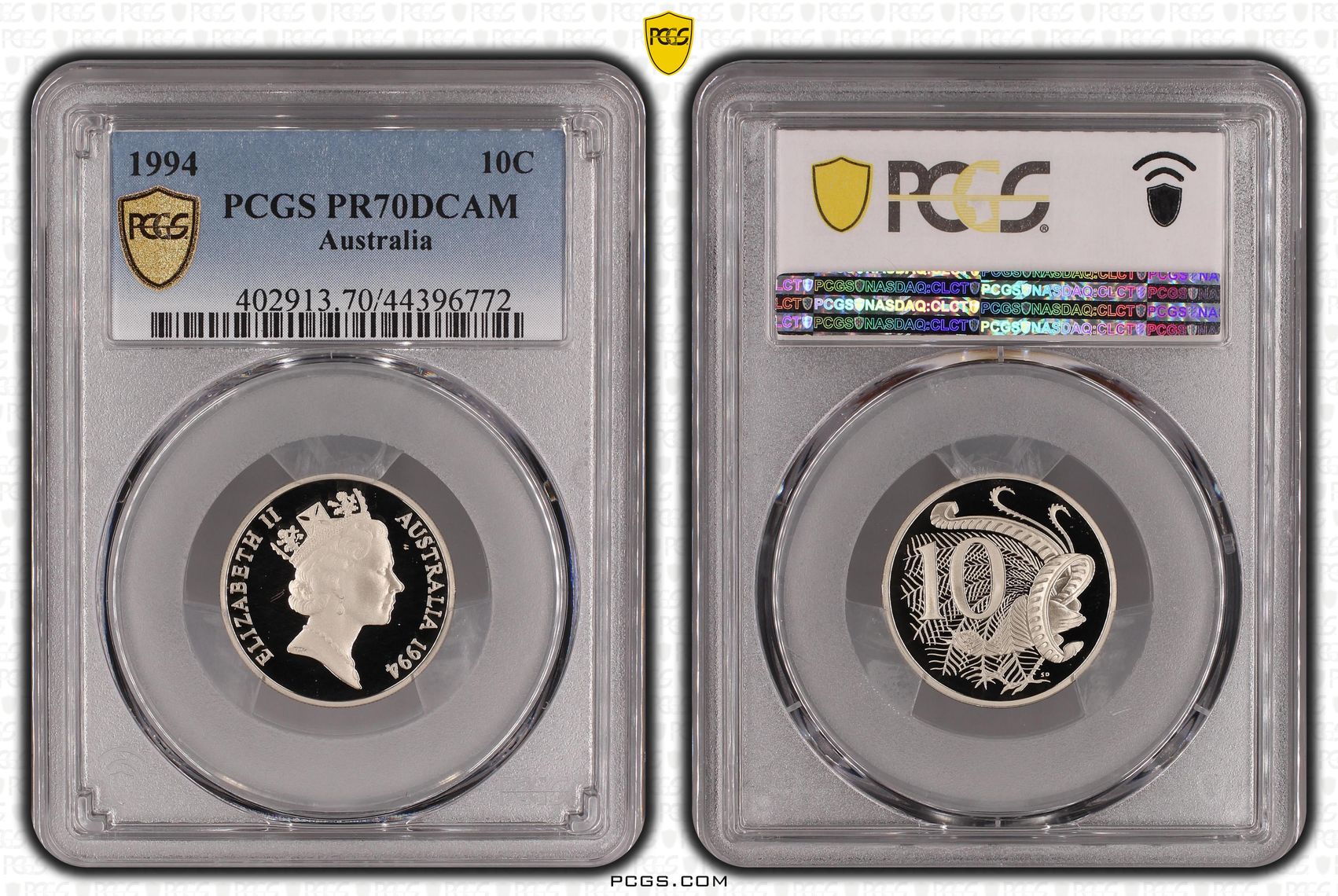 1994 Australia Ten Cent, 10c PCGS - PR70DCAM POP 22/0 -772
