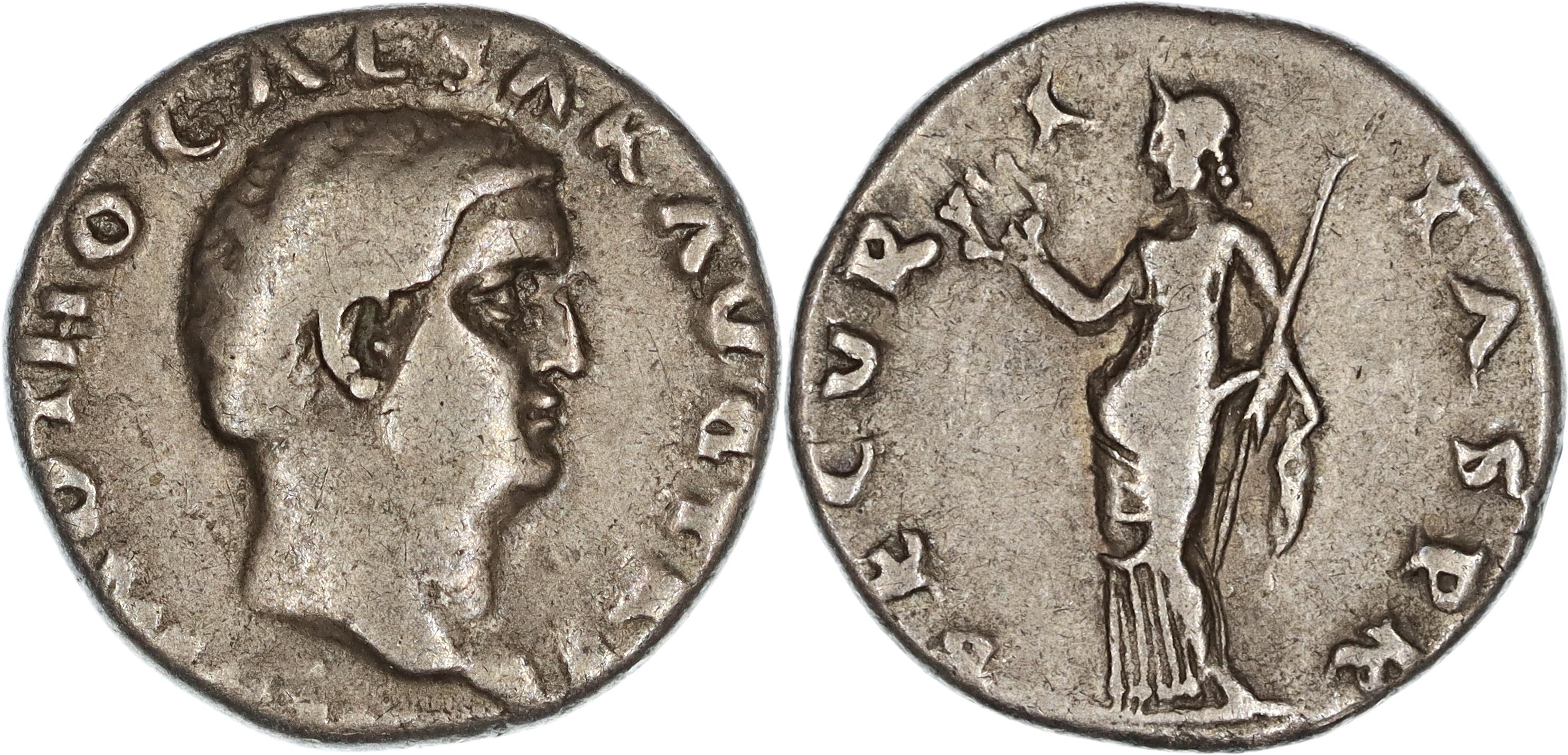 Roman Empire, Otho, Silver Denarius, 69 AD, gF