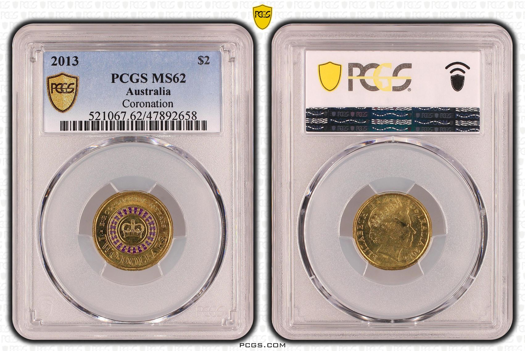 Coronation, Two Dollar, 2013, PCGS MS 62