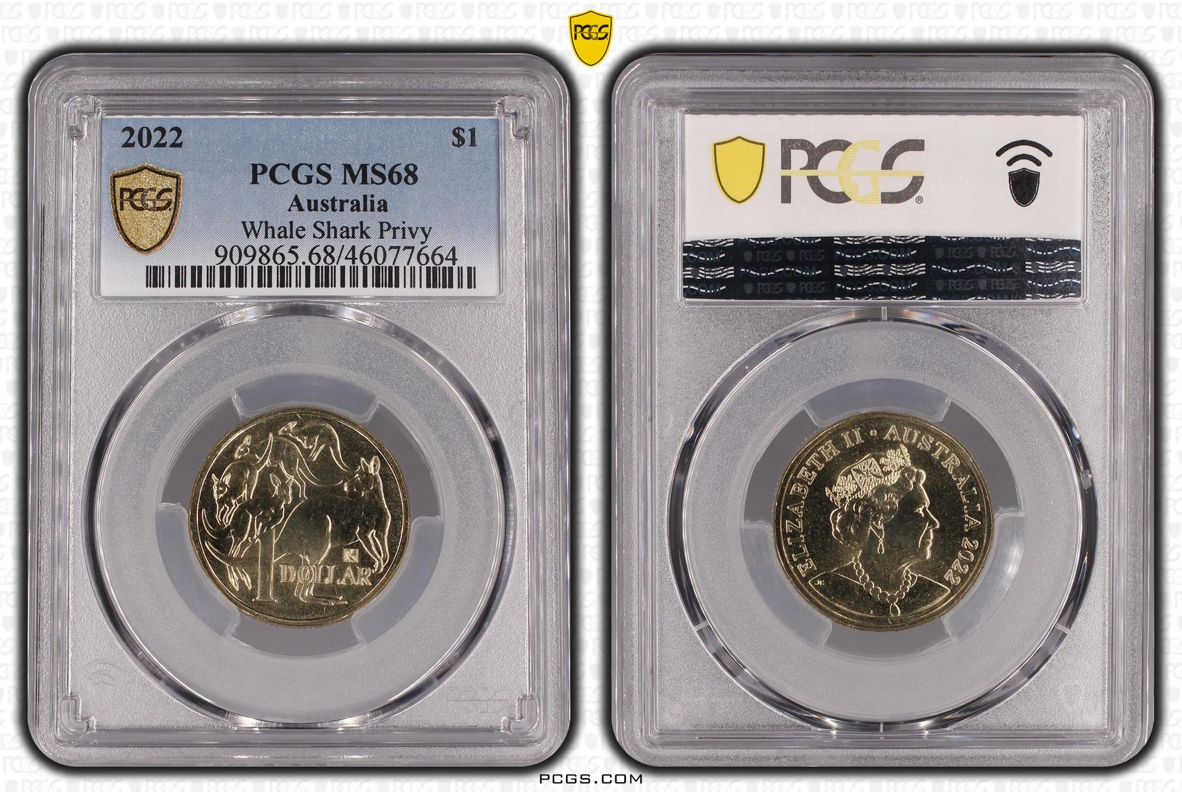 One Dollar, 2022, PCGS MS68