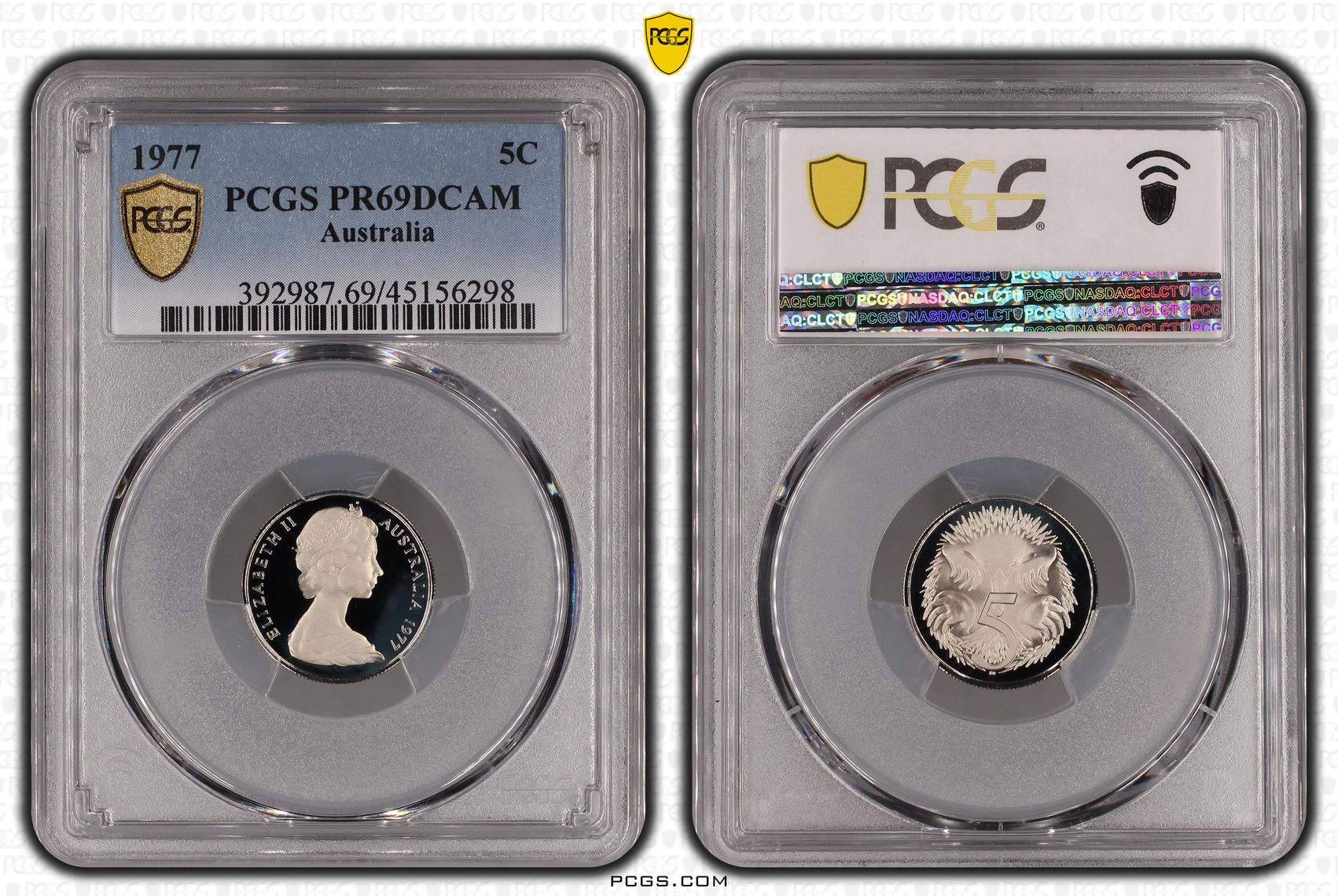 Five Cent, 1977, PCGS PR69DCAM