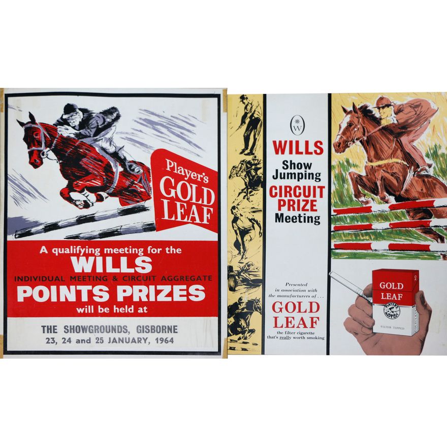 ADVERTISING POSTER  -  PLAYER' S GOLD LEAF, WILLS POINTS PRIZES [2xs]