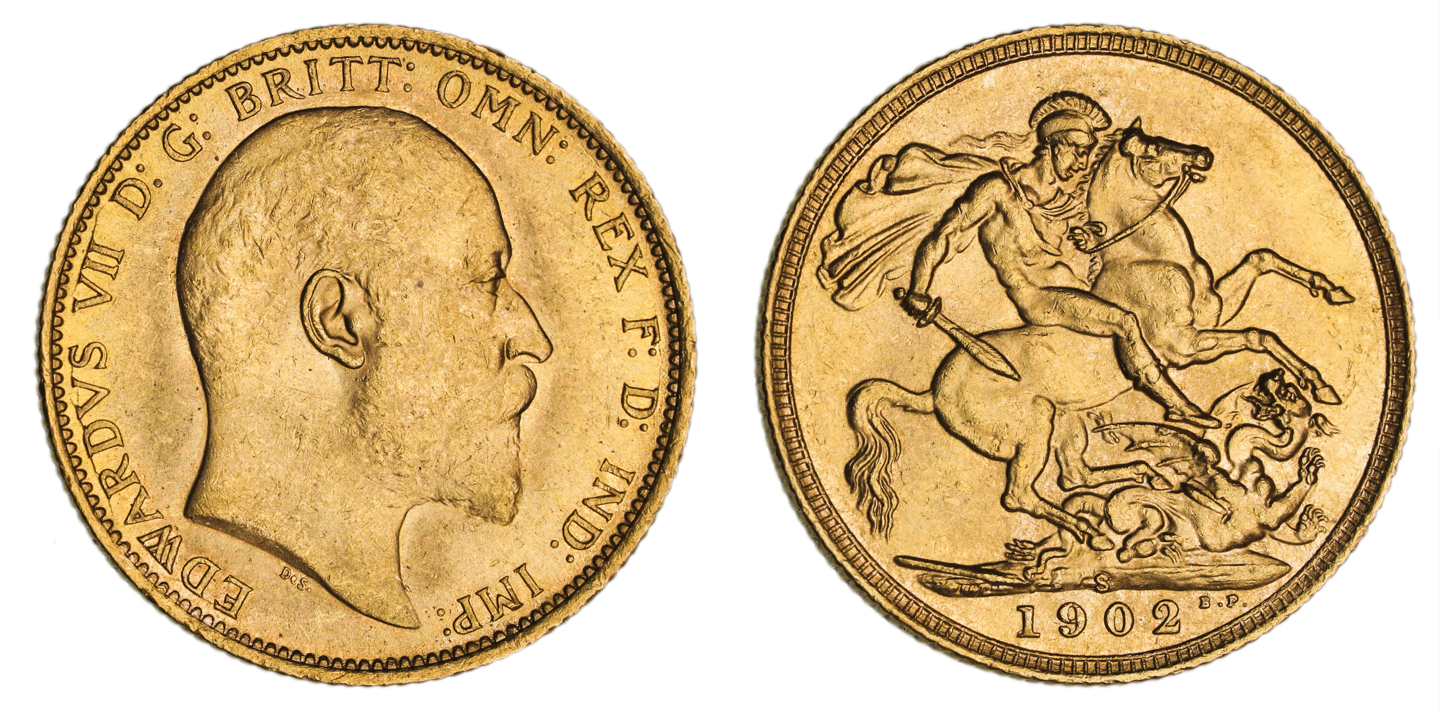 Edward VII, St. George Reverse - Sydney Mint, Sovereign, 1902, UNC